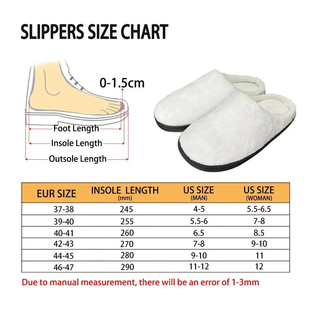 Hot Colombia Flag Fashion Cotton Custom Slippers Mens Womens Sandals Plush Casual Keep Warm Shoes Thermal Comfortable Slipper