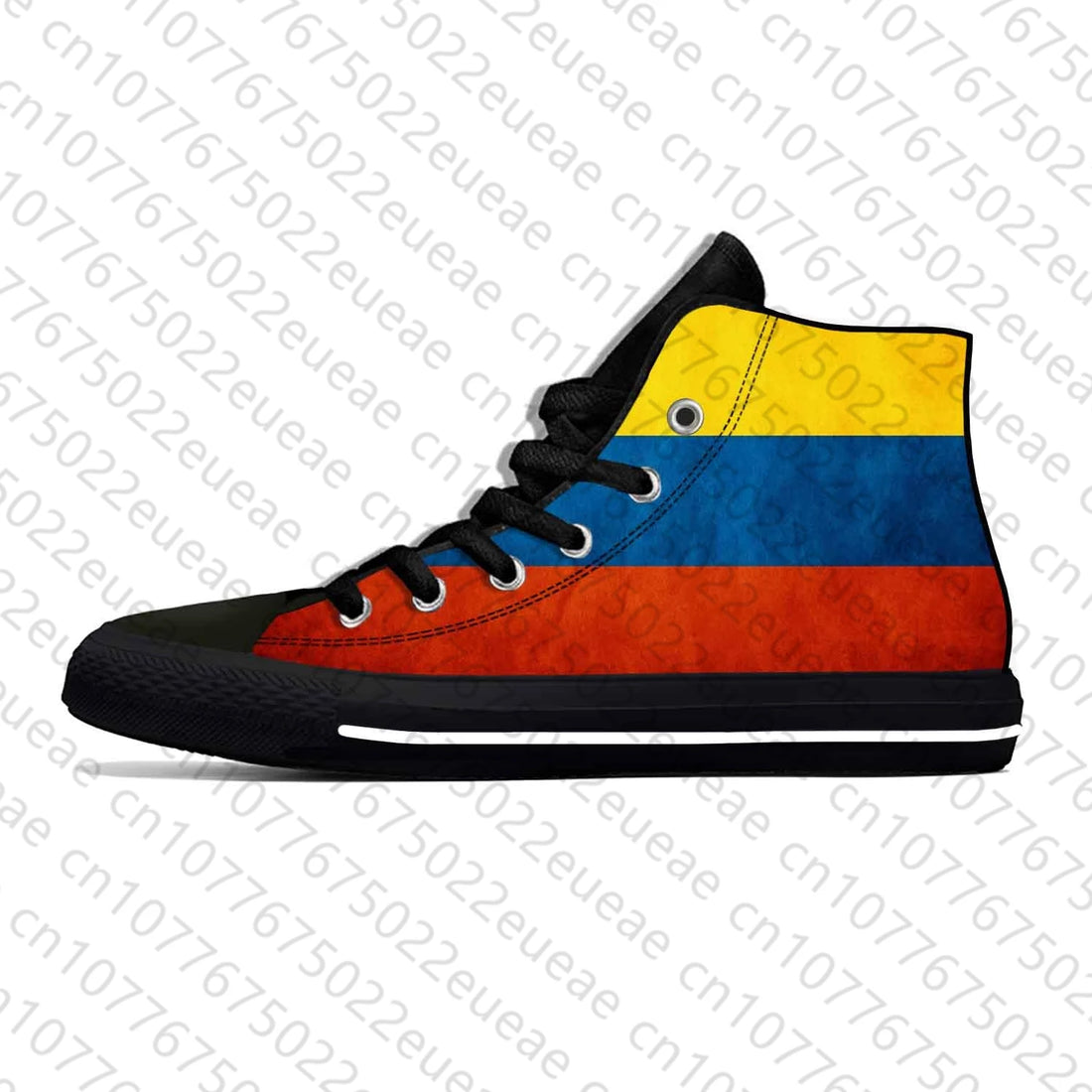 Colombia Colombian Flag Pride Patriotic Fashion Casual Cloth Shoes High Top Lightweight Breathable 3D Print Men Women Sneakers