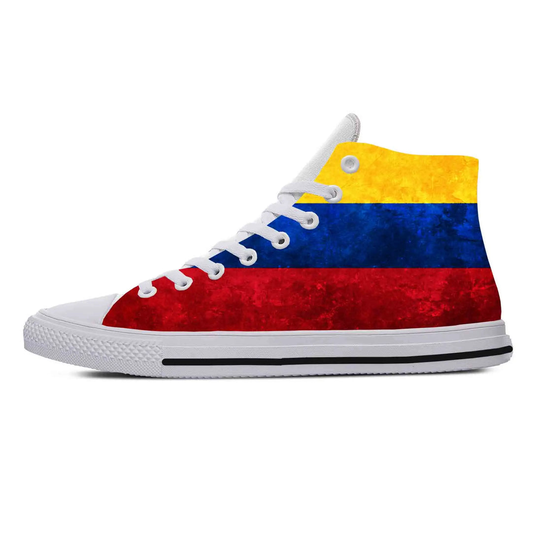 Colombia Colombian Flag Patriotic Pride Fashion Casual Cloth Shoes High Top Comfortable Breathable 3D Print Men Women Sneakers