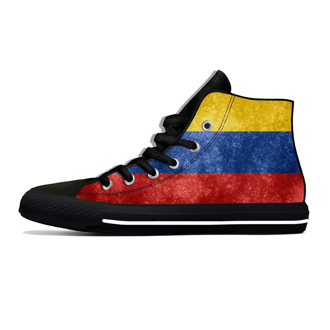 Colombia Colombian Flag Patriotic Pride Fashion Casual Cloth Shoes High Top Comfortable Breathable 3D Print Men Women Sneakers